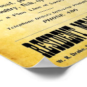 reclamebord voor Butcher-winkels Poster (Hoek)