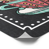 Reclamebord voor hete chocoladebarfeest poster (Hoek)