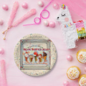 Reclamebord voor ijszaak op papier bord (Feest)