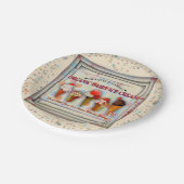 Reclamebord voor ijszaak op papier bord (Gekanteld)