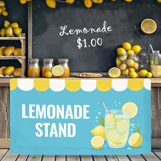 Reclamebord voor limonadestand spandoek