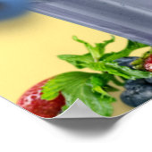 Reclamebord voor melkshake van restaurant  poster (Hoek)