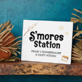 Reclamebord voor S'mores Station Fotoplaat (Zijkant)
