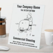 Reclameborden voor schoonmaakbedrijven vrijstaand (Insitu)