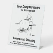 Reclameborden voor schoonmaakbedrijven vrijstaand (Voorkant)