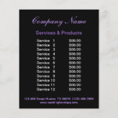 Reclamebrochure Artist maken Flyer (Achterkant)