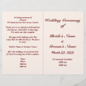 Reclamebrochure en broombruiloft (Voorkant)