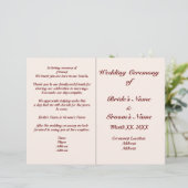 Reclamebrochure en broombruiloft (Staand voorkant)