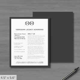 Reclamebrochure met aangepaste Logo Flyer