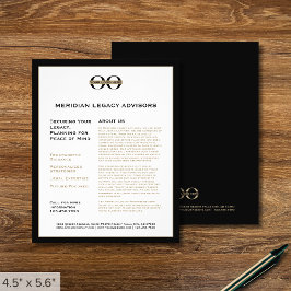 Reclamebrochure met aangepaste Logo Flyer