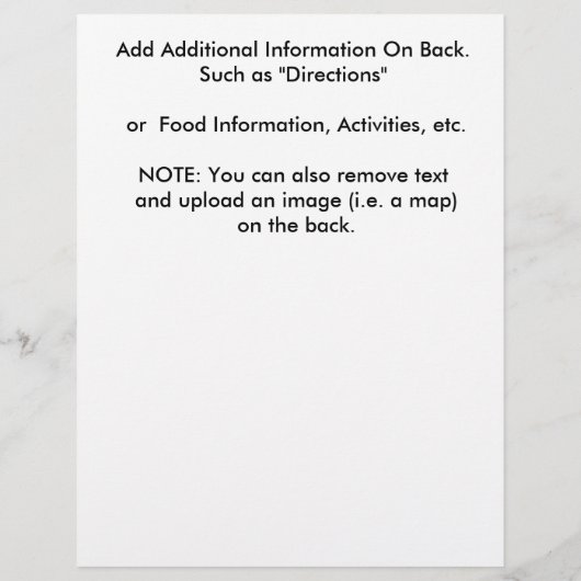 Reclamebrochure op de werkdag flyer (Achterkant)
