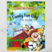 Reclamebrochure over de feestdag voor de familie flyer (Achterkant)