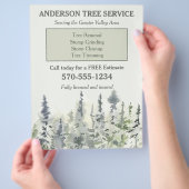 Reclamebrochure van legant Tree Service Arborist Flyer (Hand)