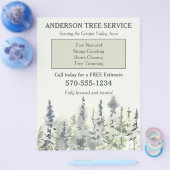 Reclamebrochure van legant Tree Service Arborist Flyer (Enkel)
