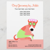 Reclamebrochure van Pet Groomer Flyer (Voorkant)