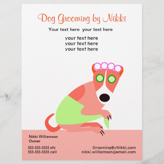 Reclamebrochure van Pet Groomer Flyer (Voorkant)