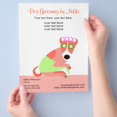 Reclamebrochure van Pet Groomer Flyer (Hand)