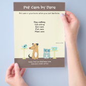 Reclamebrochure van Pet Sitter Flyer (Hand)