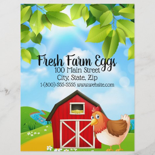 Reclamebrochure verse Boerderijen Flyer (Achterkant)