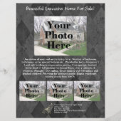 Reclamebrochure voor aanbiedingen van onroerend go flyer (Voorkant)