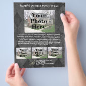 Reclamebrochure voor aanbiedingen van onroerend go flyer (Hand)