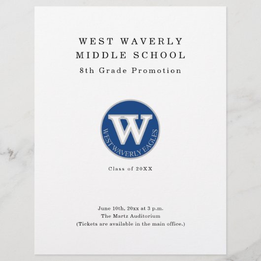 Reclamebrochure voor afstuderen flyer (Voorkant)