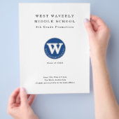 Reclamebrochure voor afstuderen flyer (Hand)