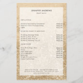 Reclamebrochure voor de moderne goudzout flyer (Voorkant)