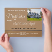 Reclamebrochure voor Estate Marketing Agent Flyer (Hand)