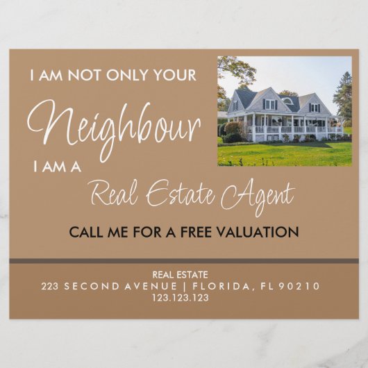 Reclamebrochure voor Estate Marketing Agent Flyer (Voorkant)