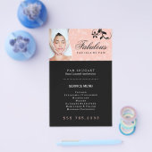 Reclamebrochure voor esthetici flyer (Enkel)