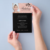Reclamebrochure voor esthetici flyer (Hand)