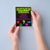 Reclamebrochure voor grafische ontwerpen voor wink flyer (Hand)