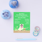 Reclamebrochure voor groene dichter flyer (Enkel)