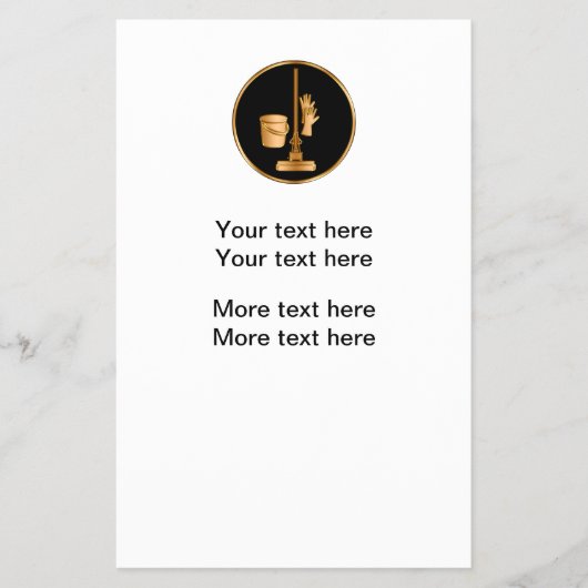 Reclamebrochure voor klasreiniging flyer (Voorkant)