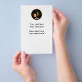 Reclamebrochure voor klasreiniging flyer (Hand)