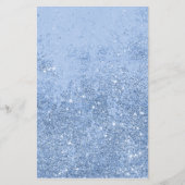 Reclamebrochure voor moderne blauwe glitter Salon Flyer (Achterkant)