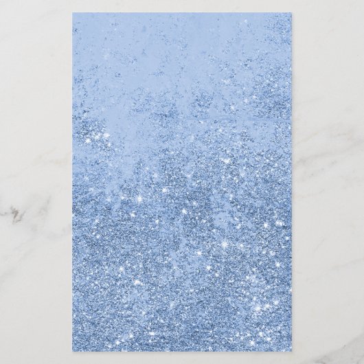 Reclamebrochure voor moderne blauwe glitter Salon Flyer (Achterkant)