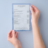 Reclamebrochure voor moderne blauwe glitter Salon Flyer (Hand)