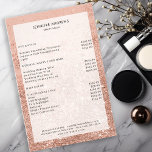 Reclamebrochure voor moderne pekelaar flyer<br><div class="desc">Moderne,  perzik,  glitter,  salon,  prijslijst flyer. Geef uw product in een paar minuten uit door uw gegevens toe te voegen. U kunt het lettertype/de kleur/de positie wijzigen door het lettertype "verder aan te passen".</div>