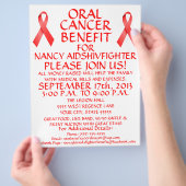 Reclamebrochure voor orale kanker flyer (Hand)