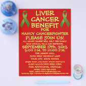 Reclamebrochure voor patiënten met leverkanker flyer (Enkel)
