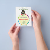 Reclamebrochure voor pet voor kleurenweergave flyer (Hand)