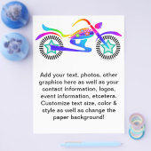 Reclamebrochure voor pop Art MOTORCYCLLE Flyer (Enkel)