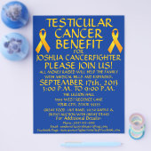 Reclamebrochure voor testikelkanker flyer (Enkel)