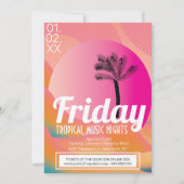 Reclamebrochure voor Tropical Music Nights Kaart (Voorkant)