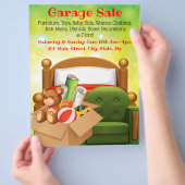 Reclamebrochure voor verkoop in garage flyer (Hand)