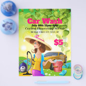 Reclamebrochure voor wasgoed flyer (Enkel)