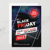 Reclamebrochure voor zwarte vrijdag kaart (Voorkant / Achterkant)