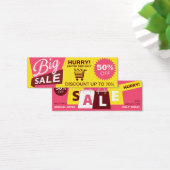 Reclamebrochure Winkelkorting voor professionele h Mini Visitekaartjes (Bureau)